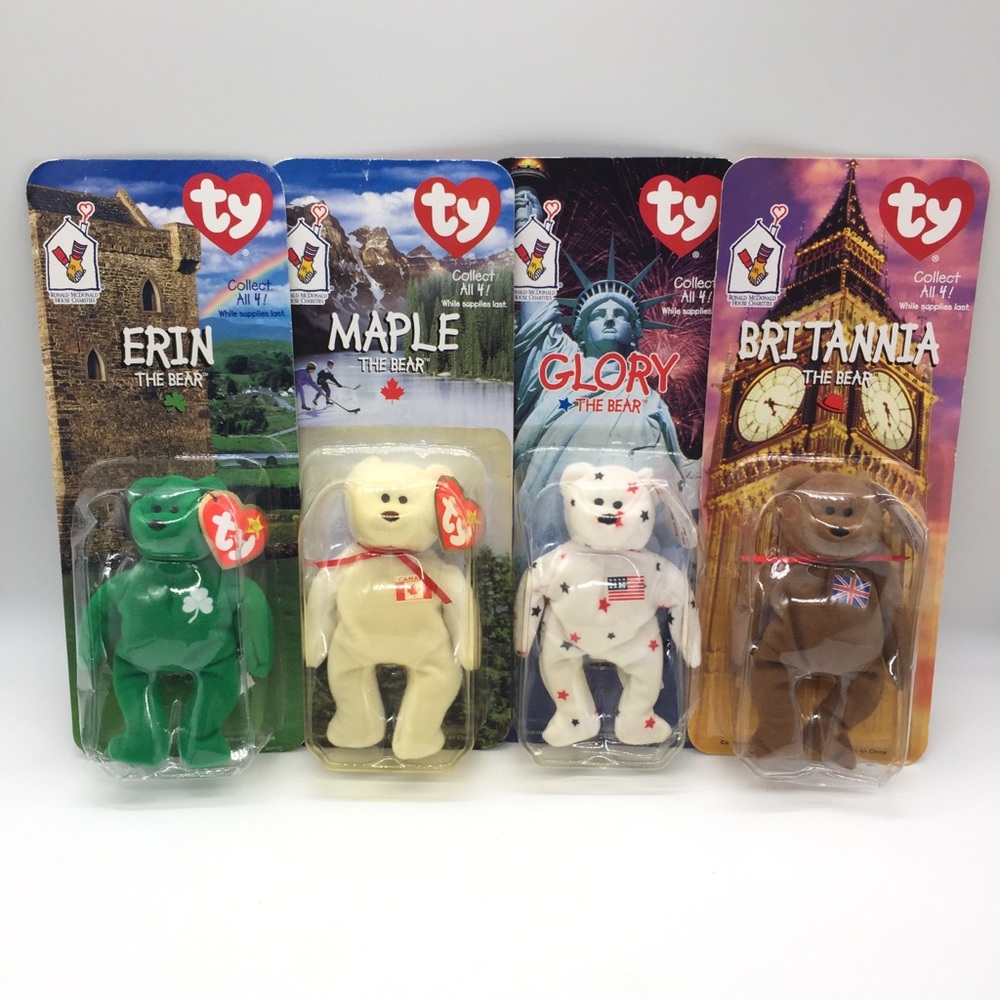 Ty beanie babies Erin Maple Glory And Britannia